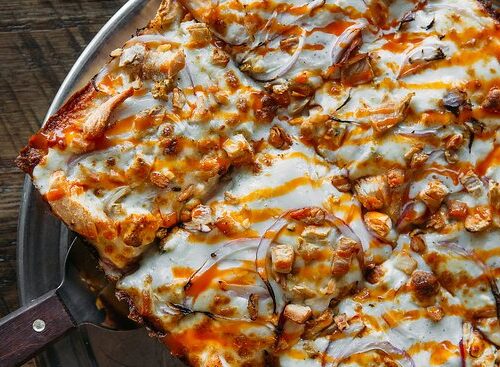 Buffalo chicken Square pizza