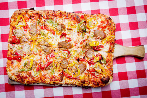 Burrata Basil Square pizza