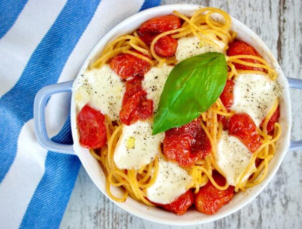 Burrata basil chicken parm