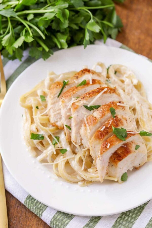 Chicken alfredo parm