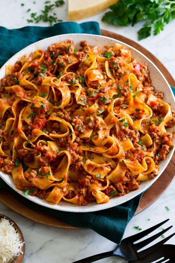 Fettuccine Bolognese Pasta