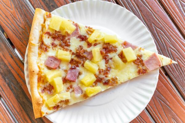 Ham And Pineapple Pizza Slice