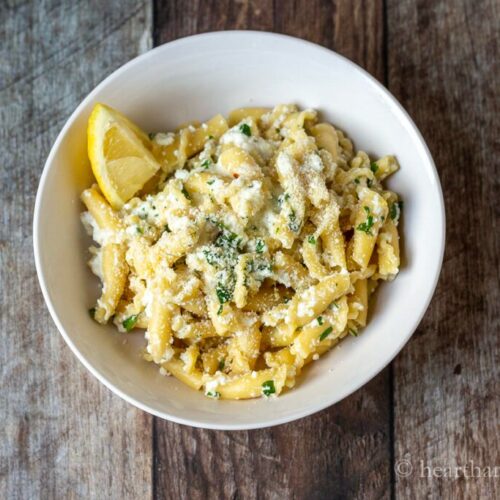 Lemon Parmesan Ricotta Pasta