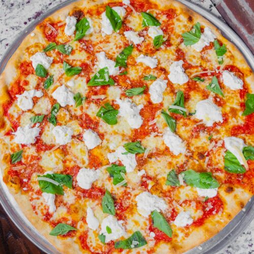 Burrata Basil Pizza 18"