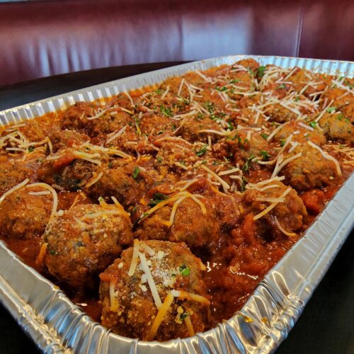 Meatballs with marinara sauce Tray