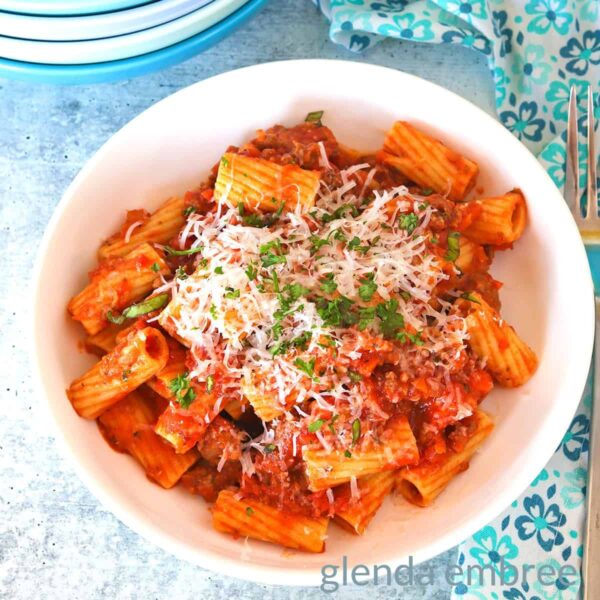 Rigatoni Bolognese Pasta