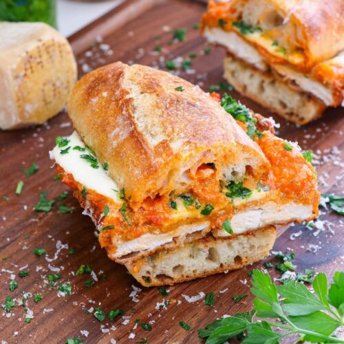 Vodka sauce parm Hero