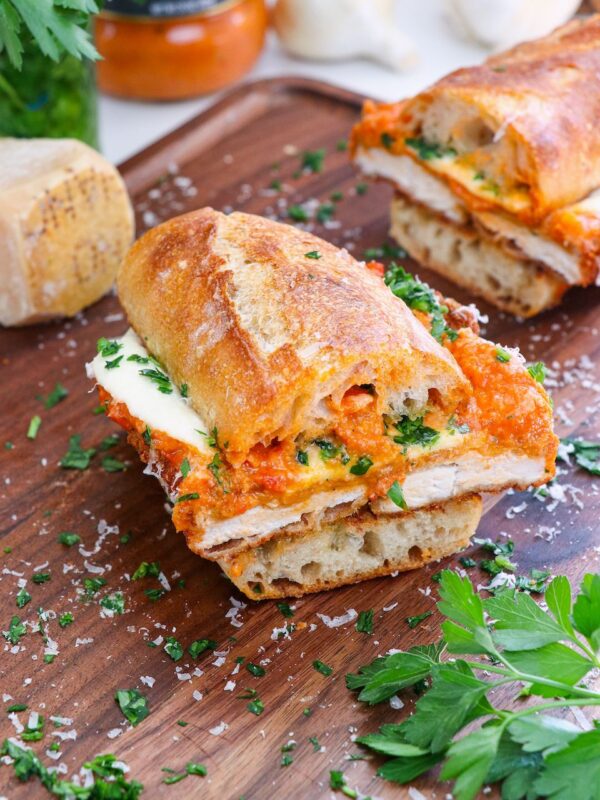 Vodka sauce parm Hero