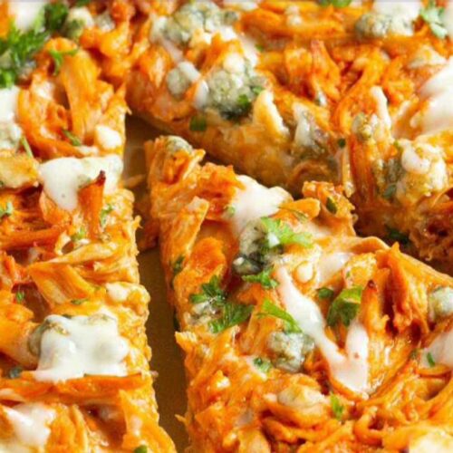 Buffalo Ranch Chicken pizza pie 18"